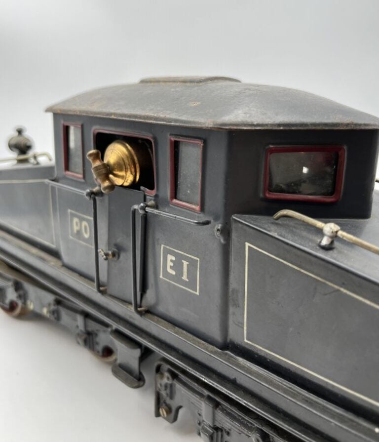 / Bing loco électrique boite à sel PO grise avec plaque du Paradis des enfants…