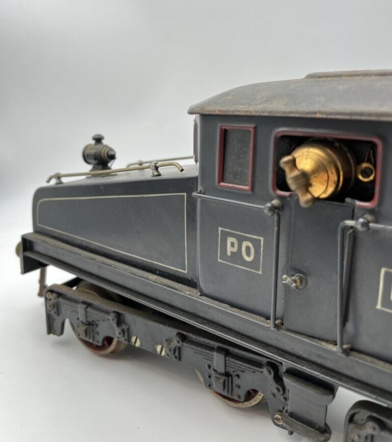 / Bing loco électrique boite à sel PO grise avec plaque du Paradis des enfants…