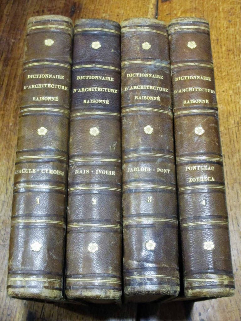 BOSC Ernest. - Dictionnaire raisonné d'architecture et des sciences et arts qui…