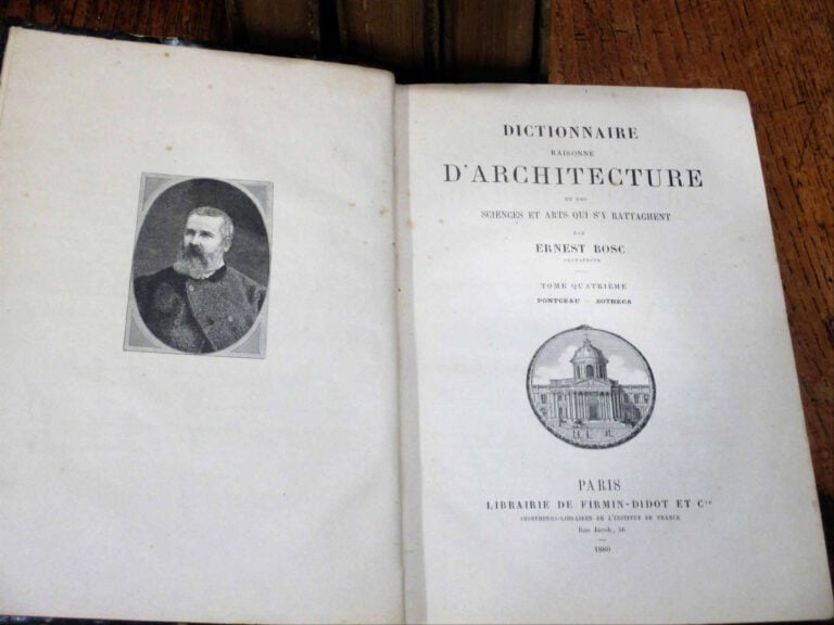 BOSC Ernest. - Dictionnaire raisonné d'architecture et des sciences et arts qui…