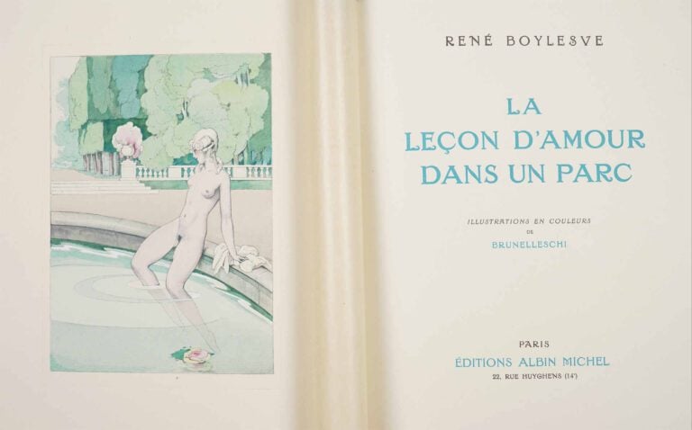 [BRUNELLESCHI (Umberto)] - BOYLESVE (René). - La leçon d'amour dans un parc. Il…