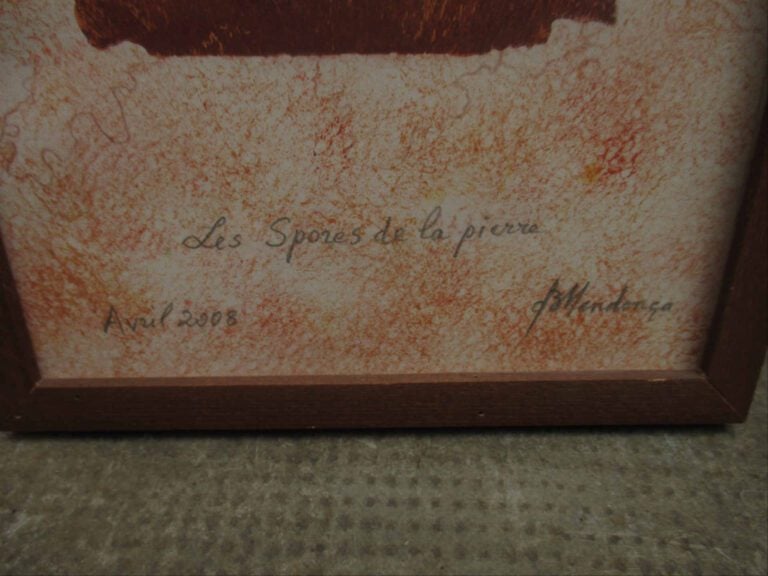 Bruno MENDONÇA (XX) - Les Spores de la pierre - Technique mixte sur papier. - S…