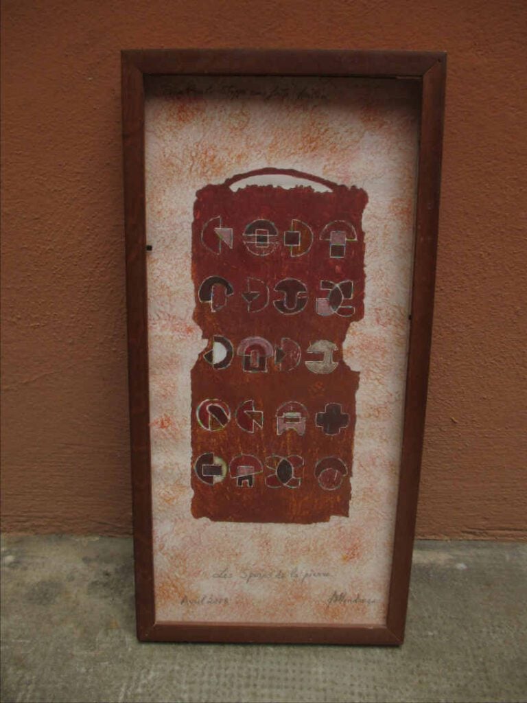 Bruno MENDONÇA (XX) - Les Spores de la pierre - Technique mixte sur papier. - S…