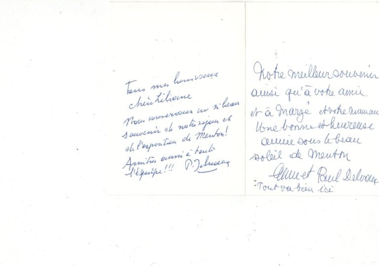 Carte adressée à Liliane Mongibello illustrant des mariés d'après un dessin de…