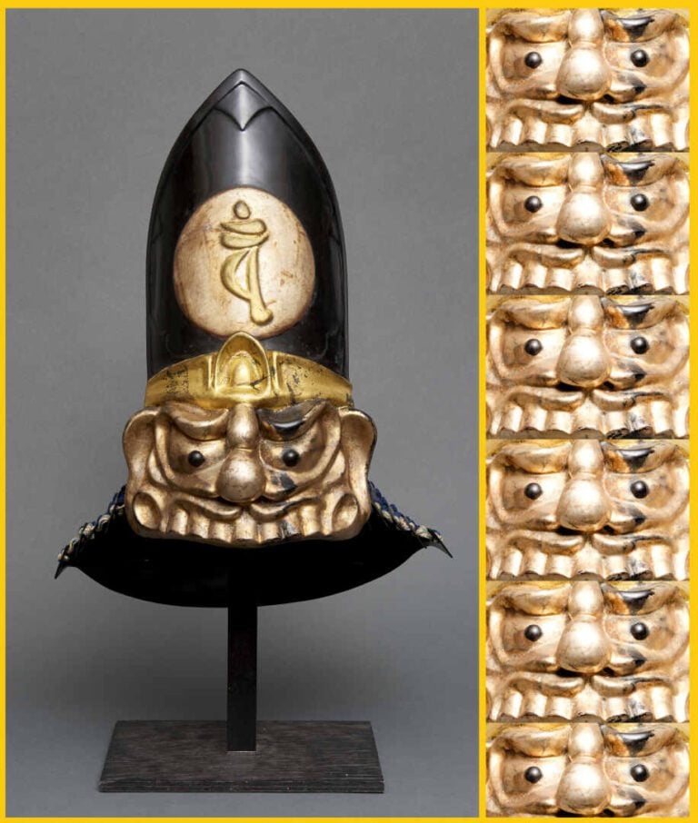 CASQUE DE SAMOURAI, KABURIMONONARI KABUTO - Japon, Période Edo - En forme - peu…