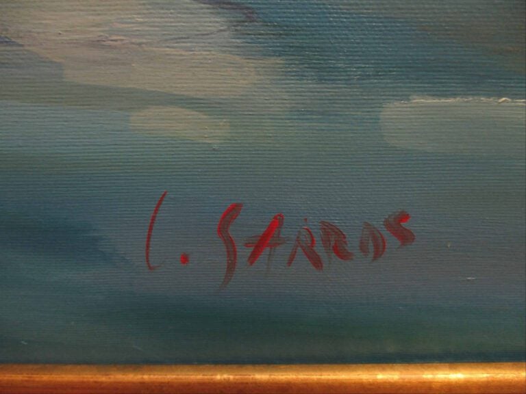 Catherine GARROS (Née en 1954) - Sanary - Huile sur toile. - Signée en bas à dr…