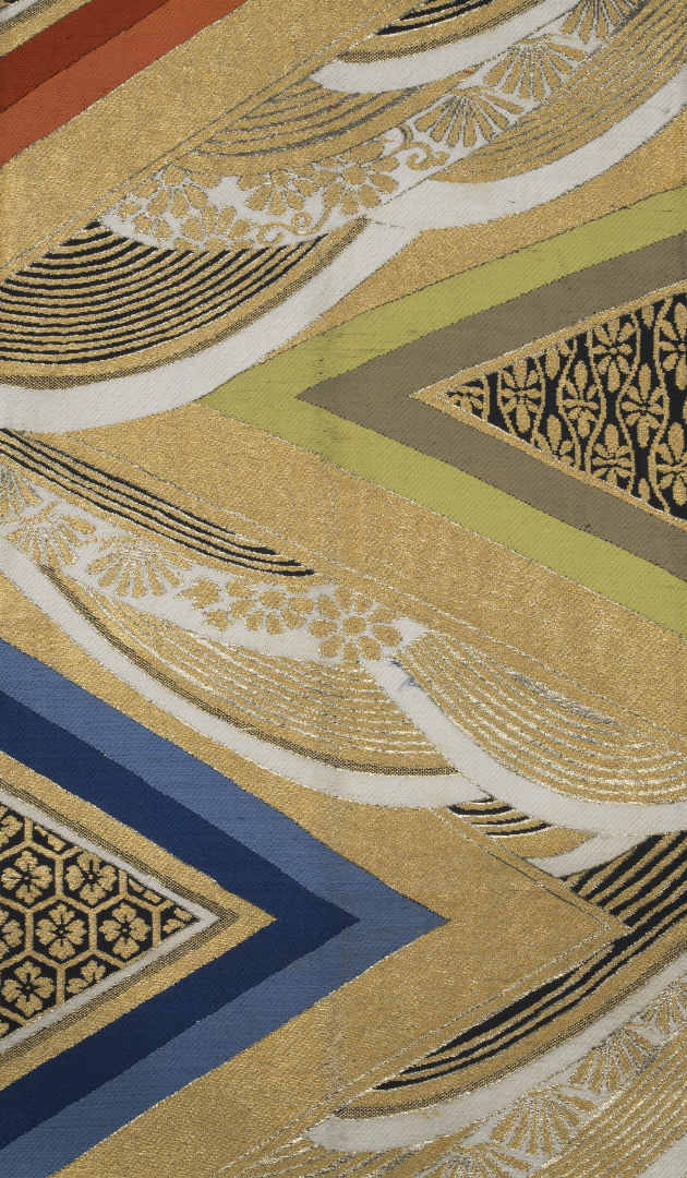 CEINTURE DE KIMONO A DECOR BRODE, OBI - Japon - A décor couvrant de brocarts do…