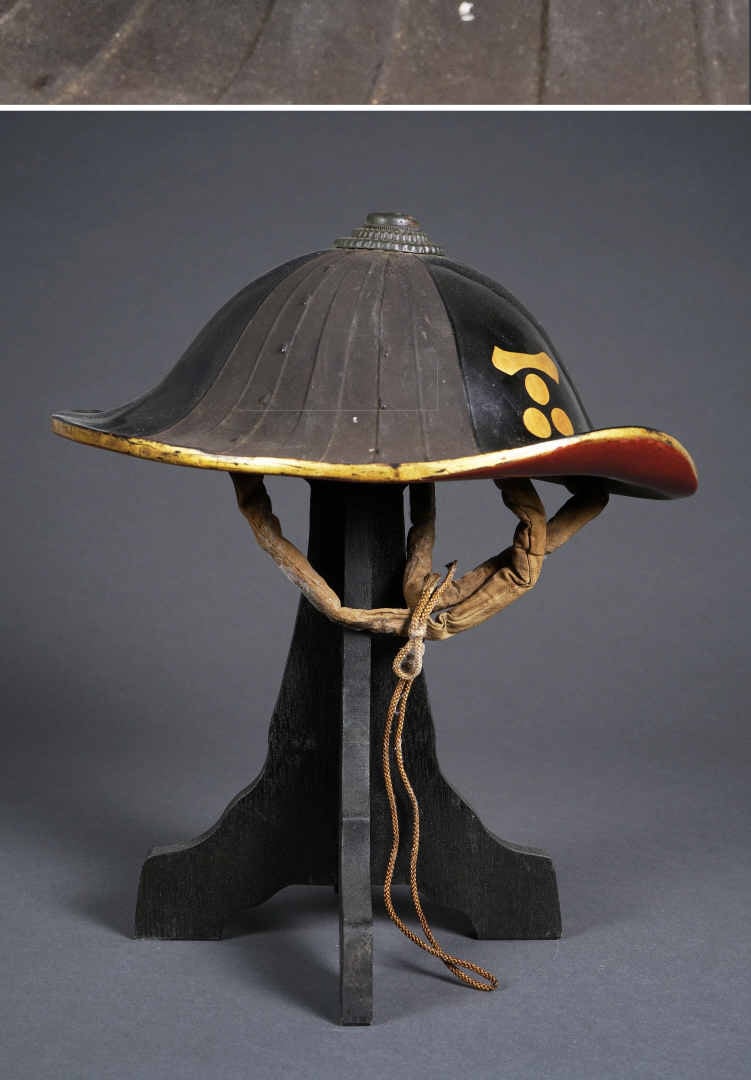 CHAPEAU DE VOYAGE DE SAMOURAI, JINGASA - Japon, Epoque XIXe siècle - La forme b…