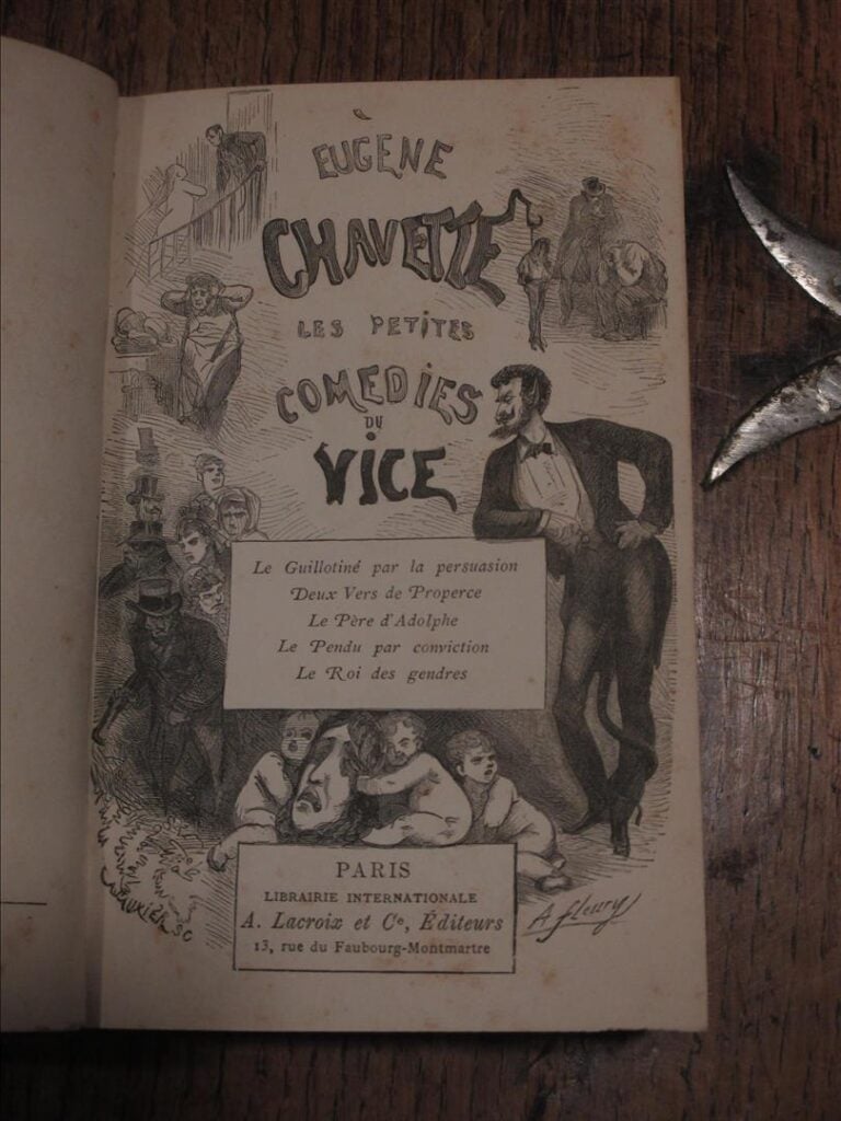CHAVETTE (Eugène) - Les Petites Comédies du Vice. 8 eaux fortes par Benassit, t…