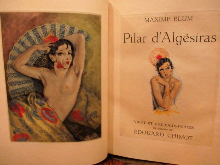 [CHIMOT (Edouard)] - BLUM (Maxime). - Pilar d'Algésiras. 21 eaux -fortes en cou…