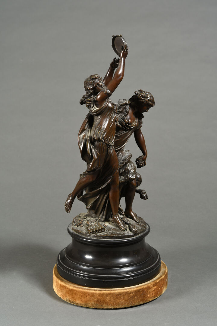 CLODION (1738-1814), d'après - Allégorie de la Danse - Groupe en ronde-bosse fi…