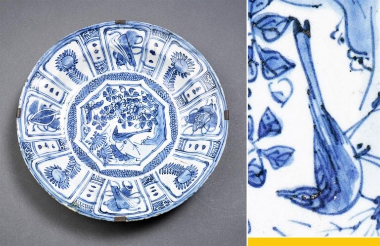COUPE EN PORCELAINE BLEU BLANC / KRAAK - Chine, Dynastie Ming, Période Wanli -…