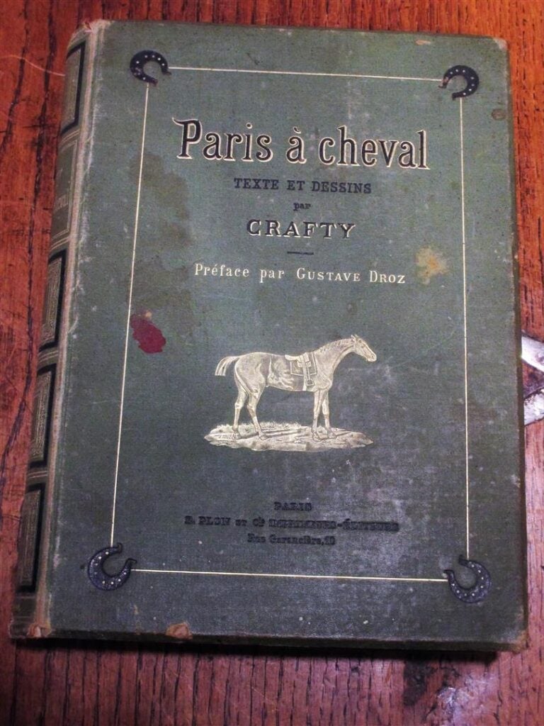 CRAFTY, DROZ (Gustave). - Paris à cheval. Préface de Gustave Droz. - Paris, E.…
