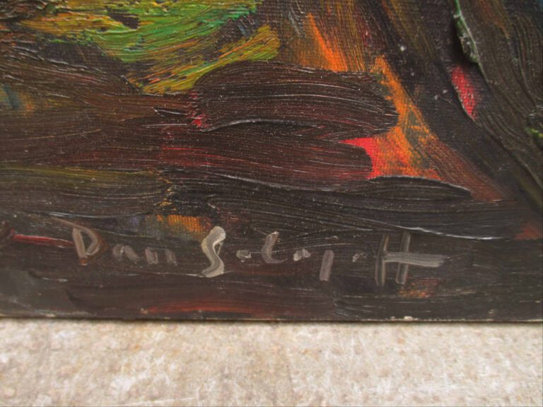 Dan SOLOJOFF (1908-1994) - Oiseaux et soleil - Huile sur toile. - Signée en bas…