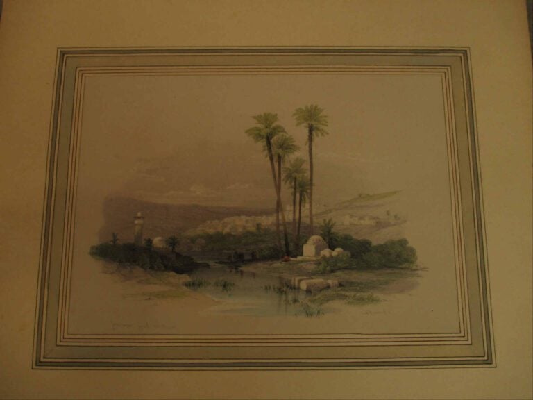 David ROBERTS (1796-1864) - Paysage oriental - Jenin ancient Jezriel - Lithogra…