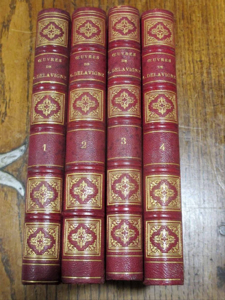 DELAVIGNE (Casimir). - OEuvres complètes. - Paris. Firmin Didot, 1880. - 4 volu…