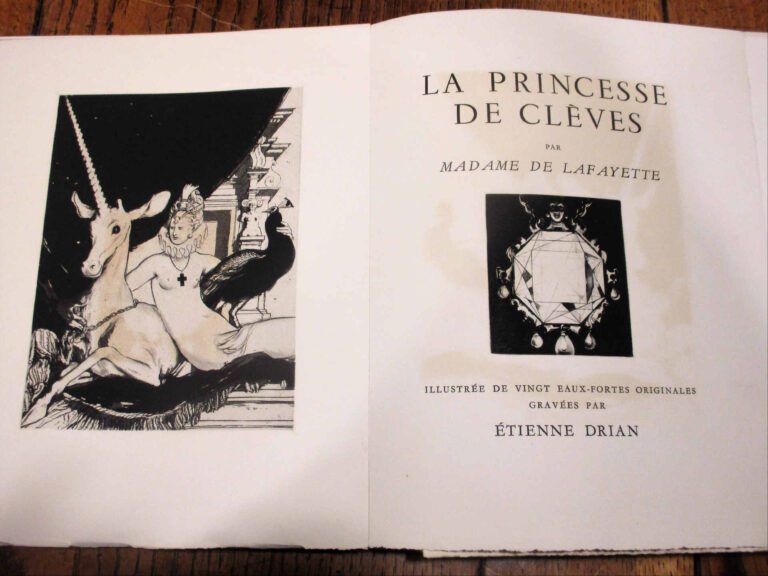 [DRIAN (Étienne)] - LA FAYETTE (Madame de). - La princesse de Clèves. Illustrat…