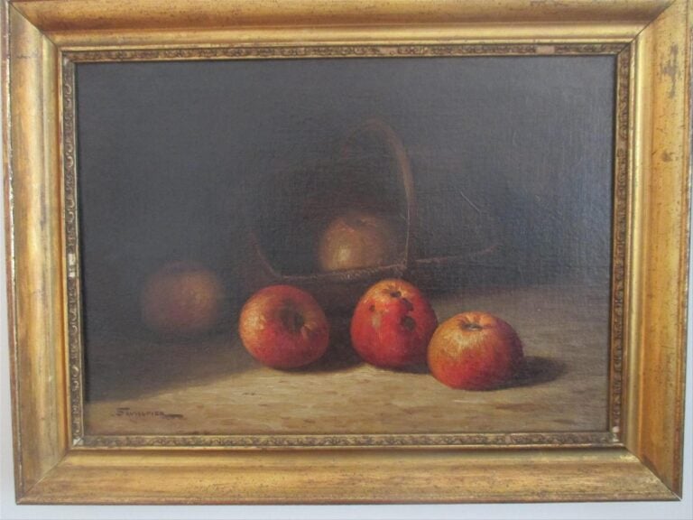 ECOLE FRANCAISE début XXe siècle - Ensemble de deux natures mortes aux fruits -…