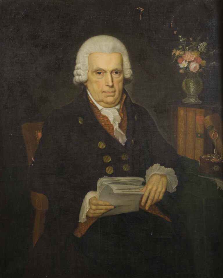 ÉCOLE FRANCAISE, vers 1800 - Portrait d'un avocat, probablement François Courna…