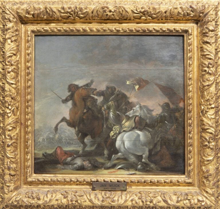 Ecole hollandaise vers 1640, entourage de Jan Asselin - Chocs de cavalerie - Pa…