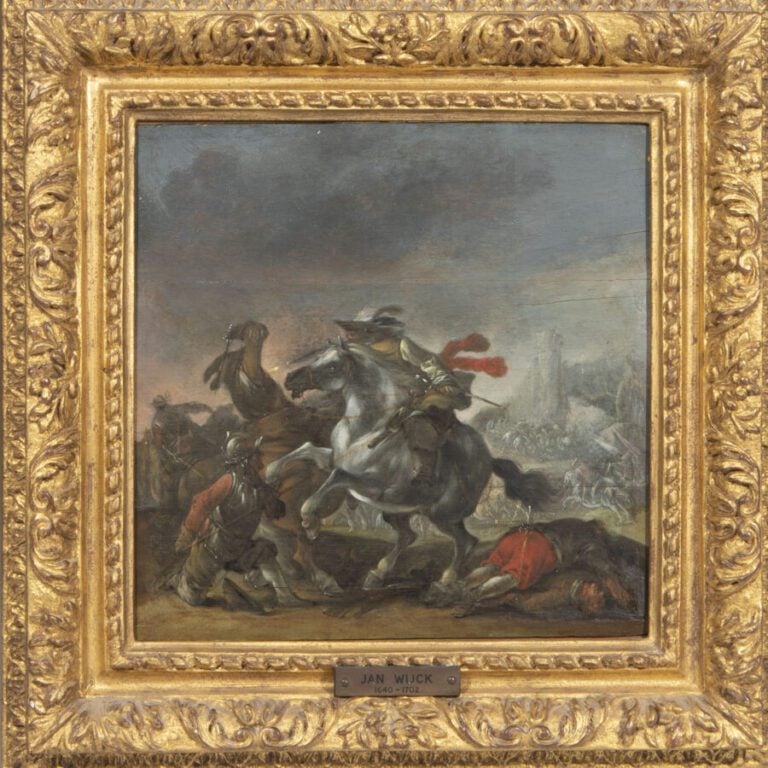 Ecole hollandaise vers 1640, entourage de Jan Asselin - Chocs de cavalerie - Pa…