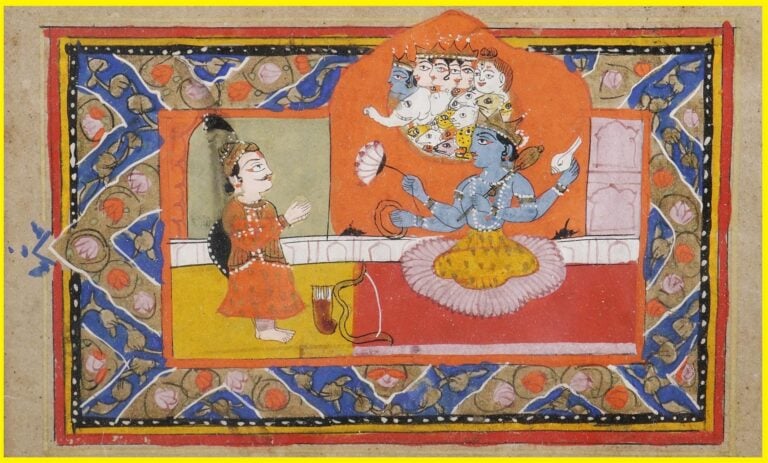 ECOLE INDIENNE (Vers 1880/1900) - Miniature sur papier dépeignant un archer reç…