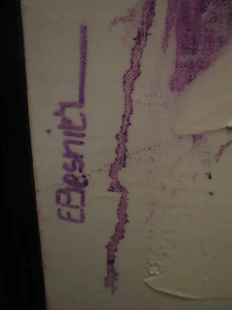 Elisabeth BESNIER (Née en 1970) - Le regard - Technique mixte sur toile. - Sign…