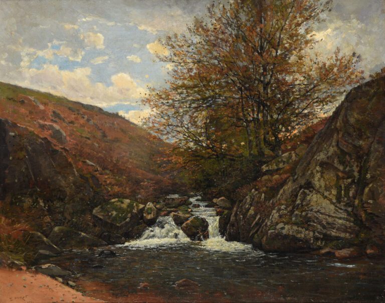 Émile NOIROT (1853-1924) - Montagne de la Madeleine - Huile sur toile - 67 x 82…