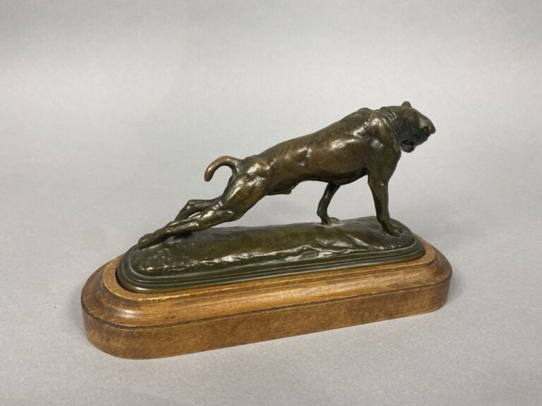 Emmanuel FREMIET (1824-1910), d'après - Chien - Epreuve en bronze à patine brun…