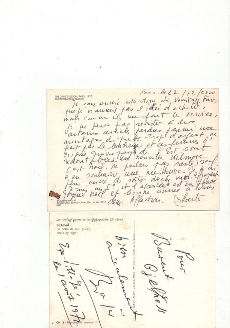 Ensemble de courriers adressés à Liliane Mongibello : - -Carte postale Eze vill…