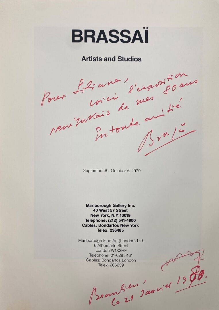 Ensemble de documentation sur BRASSAI (1899-1984) : - -Henri Miller rocher heur…