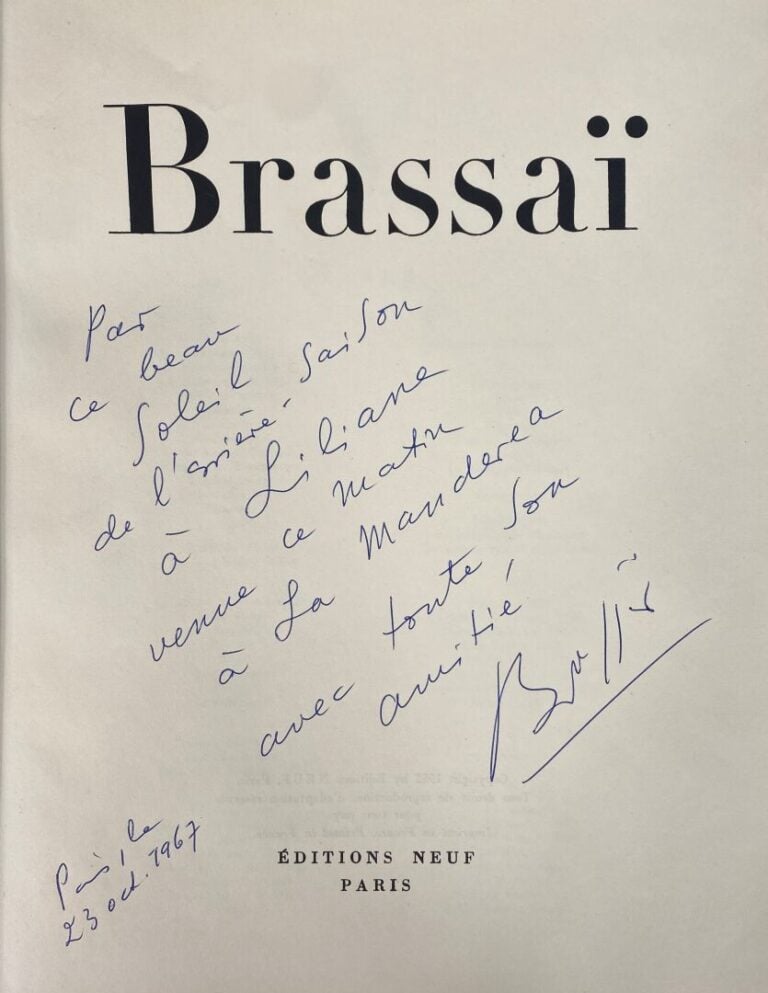 Ensemble de documentation sur BRASSAI (1899-1984) : - -Henri Miller rocher heur…