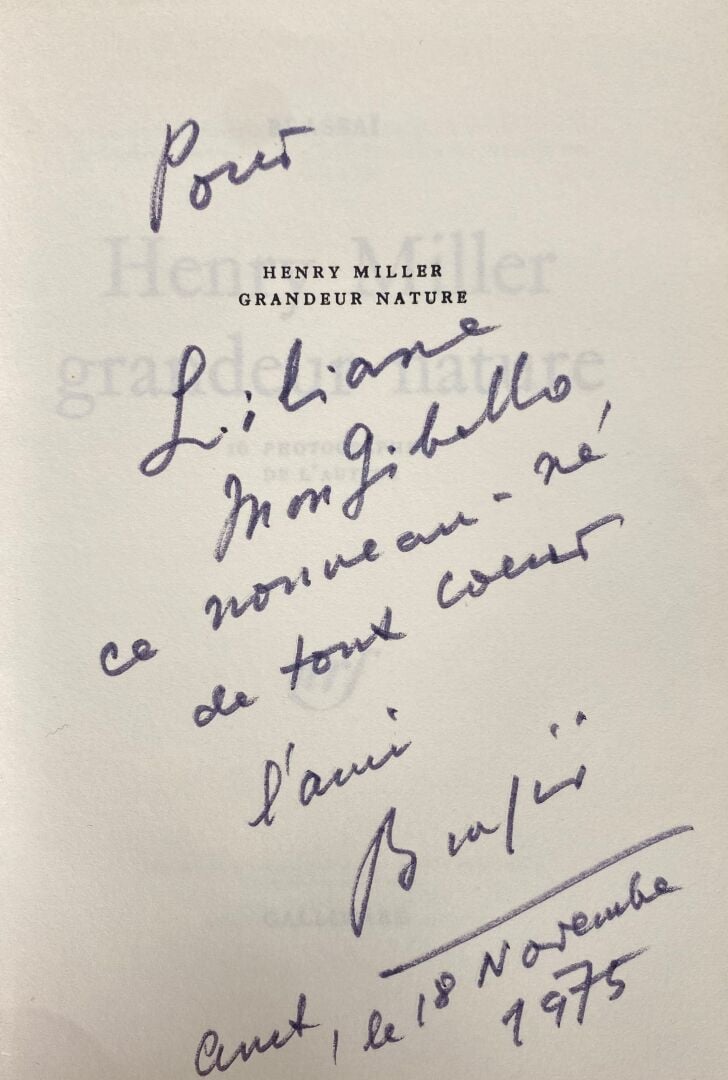 Ensemble de documentation sur BRASSAI (1899-1984) : - -Henri Miller rocher heur…
