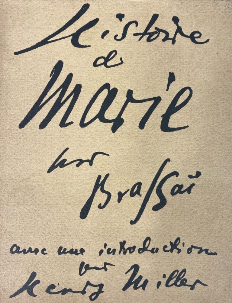 Ensemble de documentation sur BRASSAI (1899-1984) : - -Henri Miller rocher heur…