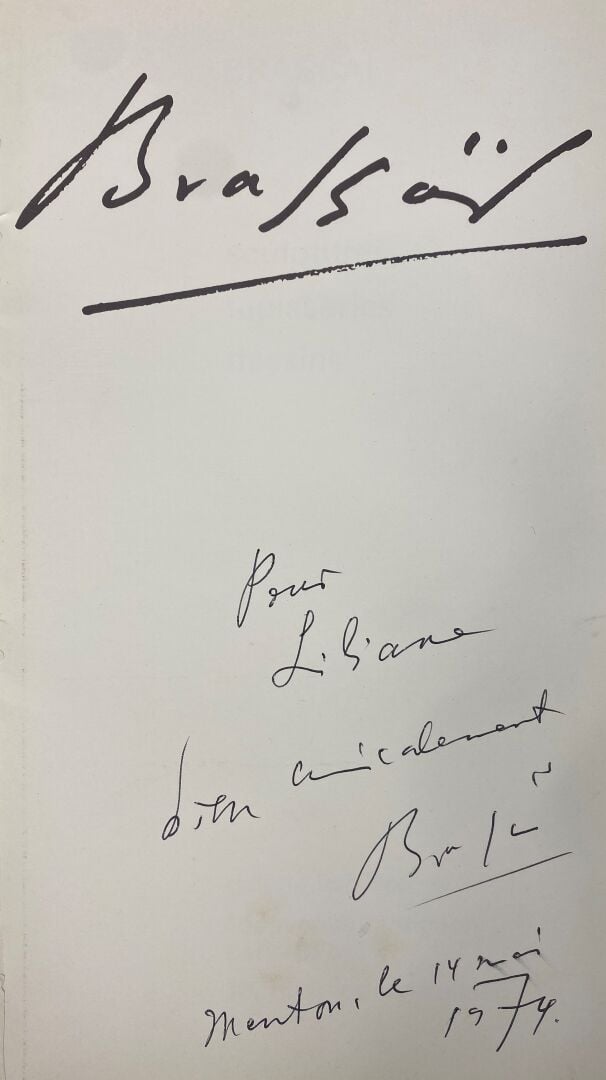 Ensemble de documentation sur BRASSAI (1899-1984) : - -Henri Miller rocher heur…