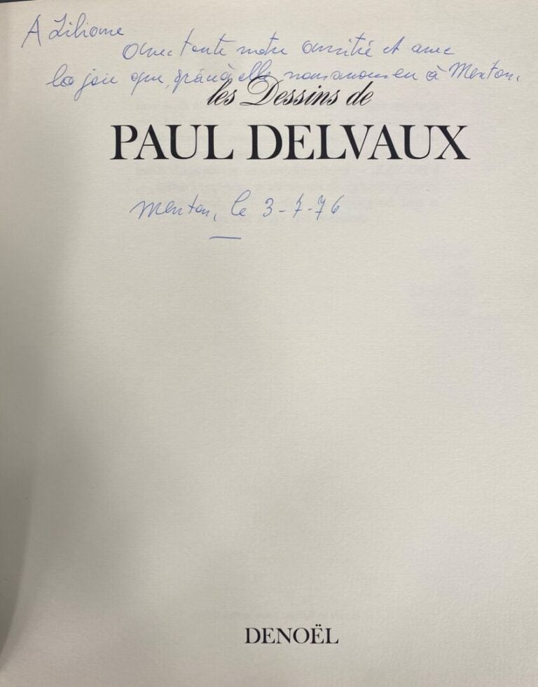 Ensemble de documentation sur Paul DELVAUX (1897-1994) : - -Les dessins de Paul…