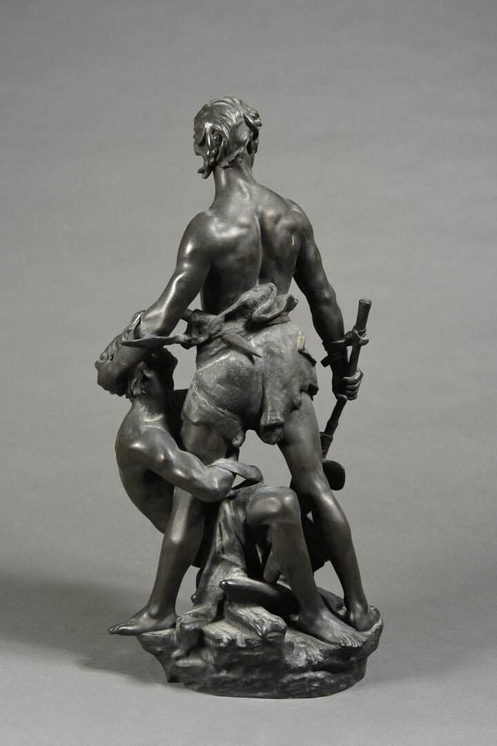 Eugène MARIOTON (1854-1933), d'après - Frères d'armes - Epreuve en bronze à pat…