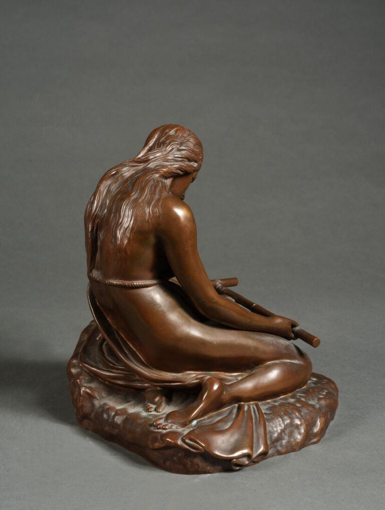 Ferdinand BARBEDIENNE Fondeur - Madeleine agenouillée - Epreuve en bronze à pat…