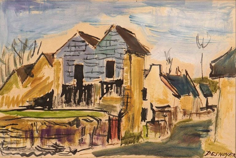 François DESNOYER (1894-1972) - Chatenay ou Chantenay (Sarthe) - Technique mixt…
