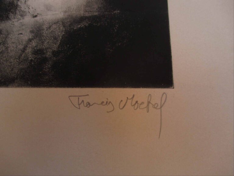 François MOCKEL (Né en 1940) - Composition - Aquatinte signée en bas à droite e…
