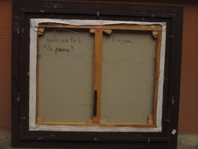 Françoise SOIZEAU (XXe siècle) - La pause - Huile sur toile. - Signée en bas à…