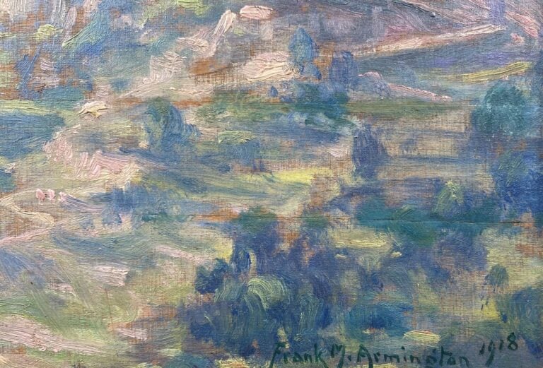Frank-Milton ARMINGTON (1876-1941) - La citadelle - Huile sur panneau - Signé e…