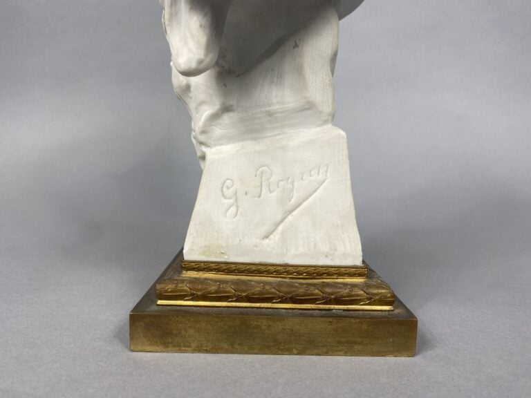 Georges ROGRON (XIX-XXe), d'après - Buste de femme à la feuille de houx - Epreu…