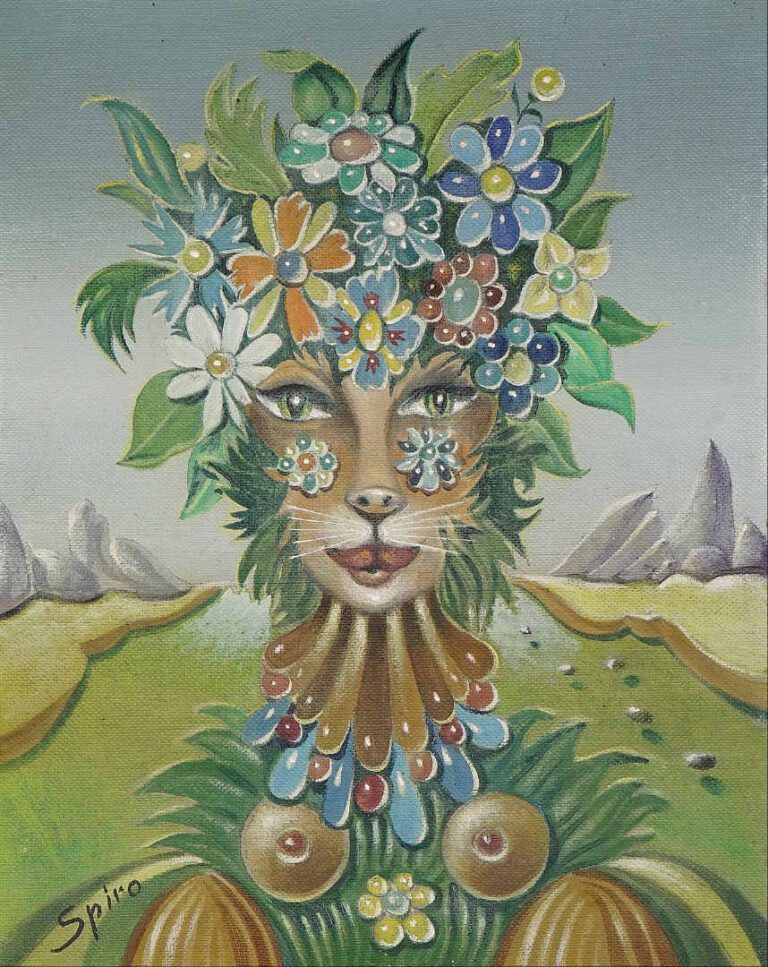 Georges SPIRO (1909-1994) - La femme lion - Huile sur toile. - Signée en bas à…
