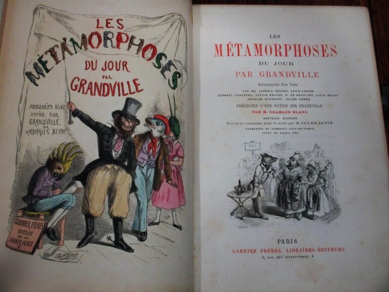 GRANDVILLE. - Les métamorphoses du jour. Accompagnées d'un texte par MM. Albéri…