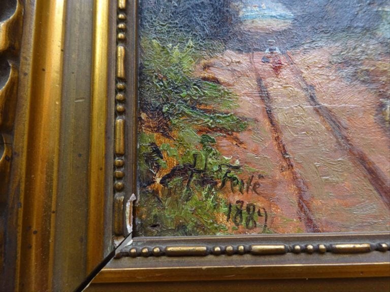 H. FERTE (Actif fin XIXe siècle) - "Menton Pont Saint Louis Frontière Italienne…