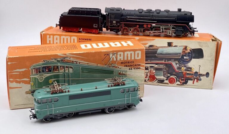 HAMO en BO ; loco vapeur150X ref 8347 et BB 9200