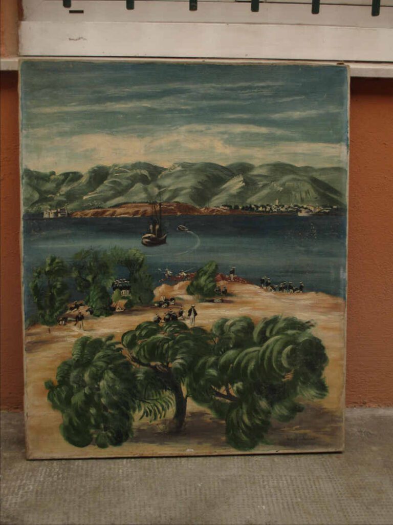 Henri VERGÉ-SARRAT (1880-1966) - Scène maritime - Huile sur toile. - Signée en…