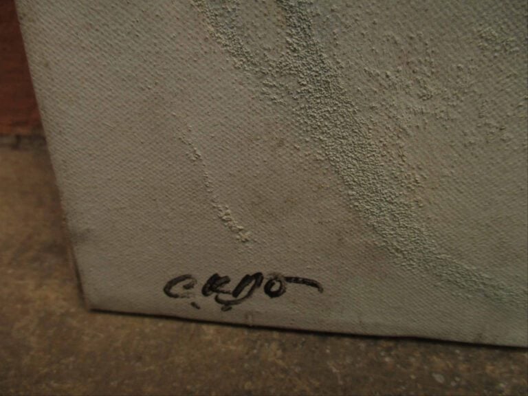 Huile sur toile représentant une chinoise. - Porte une signature en bas à gauch…