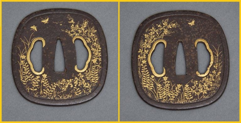 IMPORTANTE GARDE DE SAMOURAI, HIGO - Japon, Période Edo - De forme intermédiair…